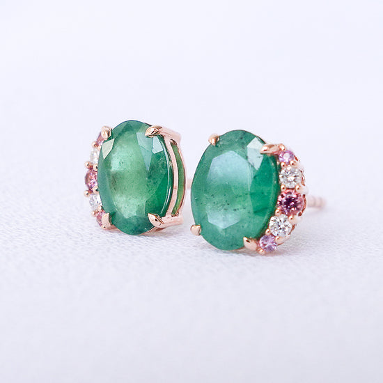 Poise Emerald Ear Studs - 1294EER