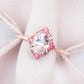 Pink Sapphire Celestial Halo Ring - 14K Rose Gold 1307SRR