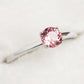 Antique Rose Pink Tourmaline Solitaire Ring - 1438TRW