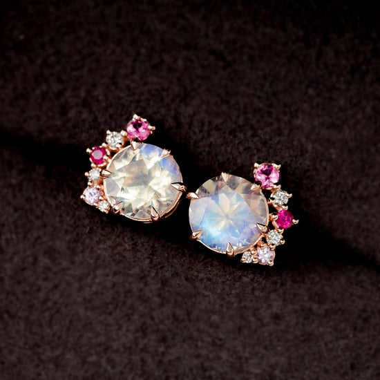 Arc Moonstone Earrings - 1546MER
