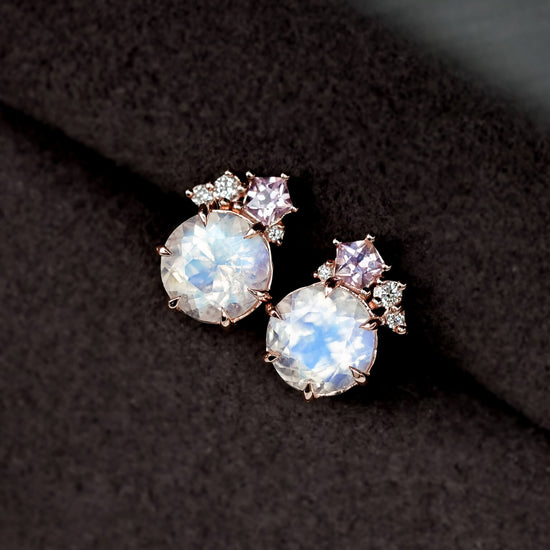 Star-kissed Moonstone Earrings - 1547MER