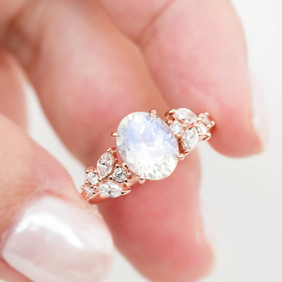 Moonstone Vine Ring Band - 1550MRR