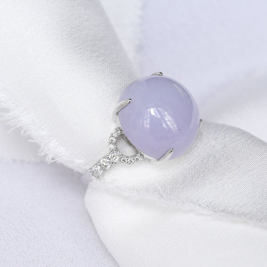 Lavender Jade Anchor Ring - 1574LRW