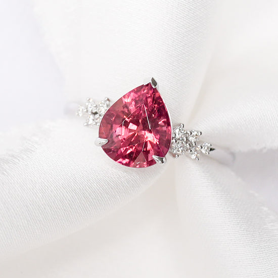 Dewdrop Tourmaline Stardust Ring - 1584TRW