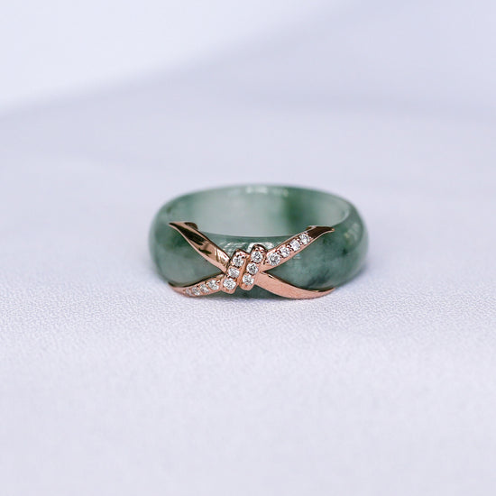 Love Knot Jade Ring - 1601R