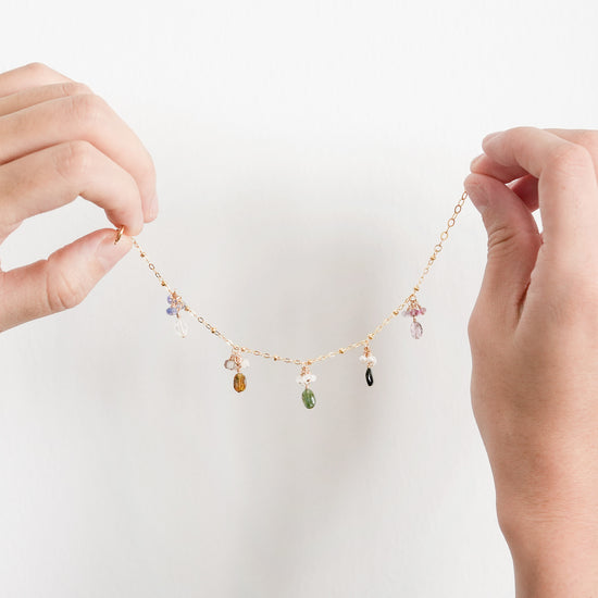 Tourmaline Pebble Garden Bracelet