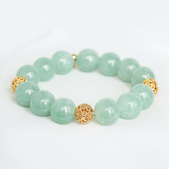 Apple Green Jade Bracelet B5a