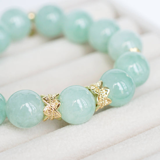 Apple Green Jade Bracelet B5b