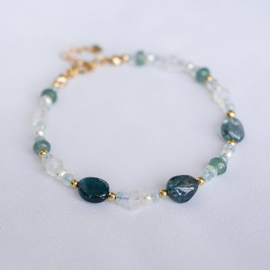 Blue Tourmaline Nugget Bracelet