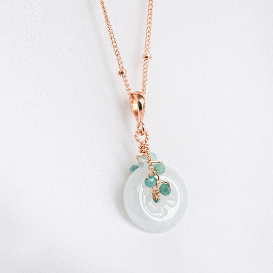 Jade with Grandiederite Vine Necklace