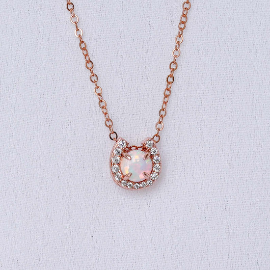 Horseshoe Opal Necklace