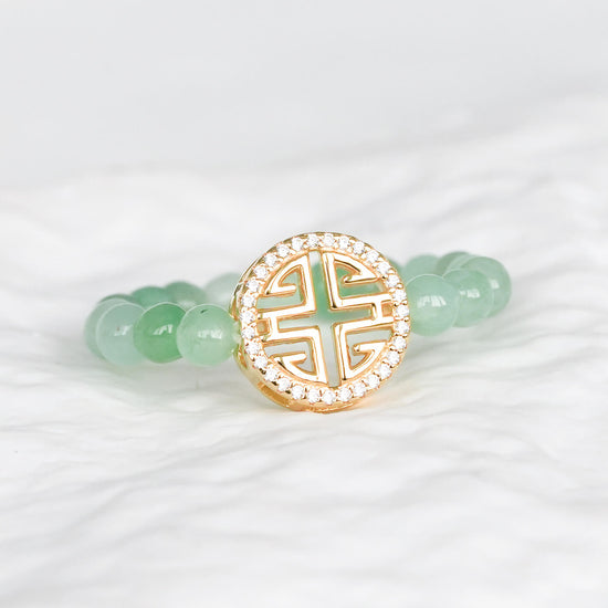 Prosperity Green Jade Ring