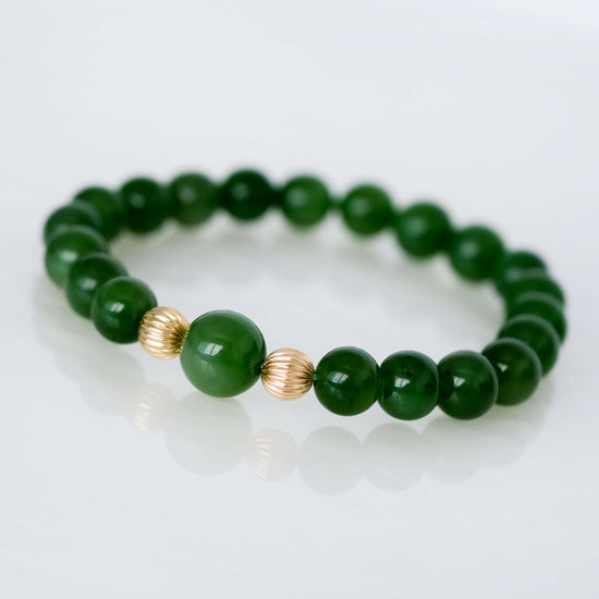 Vivid Green Jade Bracelet MB4