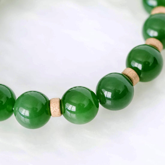 Vivid Green Jade Bracelet MB5