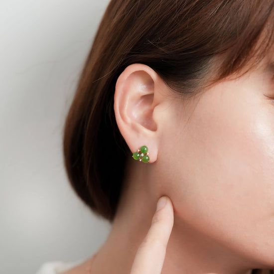 Jade Trinity Earrings