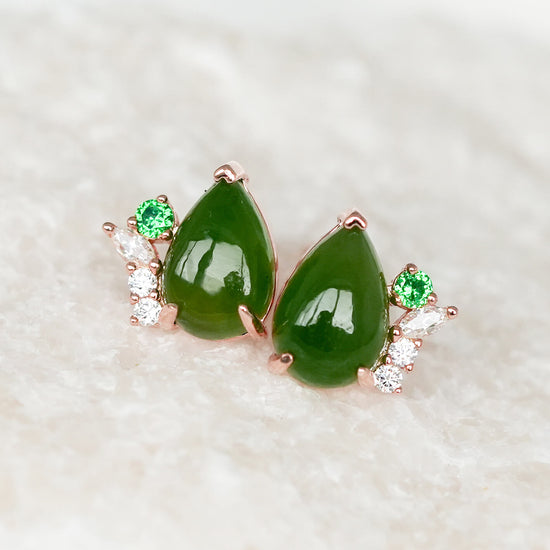Jade Dewdrop Earrings