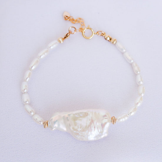 Unique Keshi Pearl Bracelet - PB14