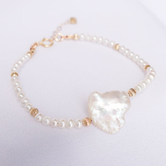Unique Keshi Pearl Bracelet - PB6
