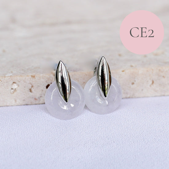 Chic Jade Donut Ear Studs