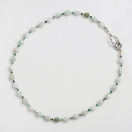 Faceted Jade Necklace SN12