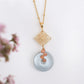 Petite Peranakan Jade and Spinel Vine Necklace - SPJN5