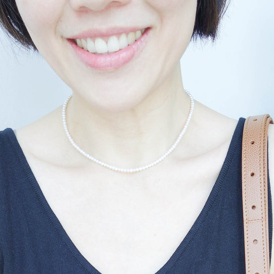 Tiny White Pearl Choker