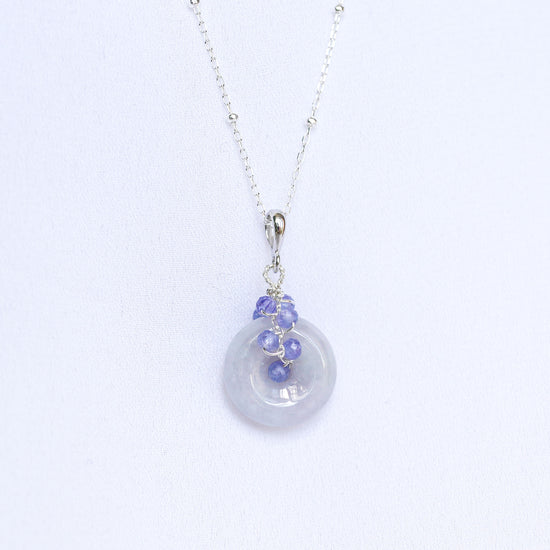 Lavender Jade with Tanzanite Vine Necklace - VLJV1