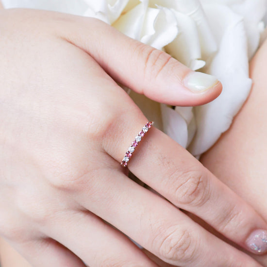 Milestone Ring with Tourmaline and Diamonds