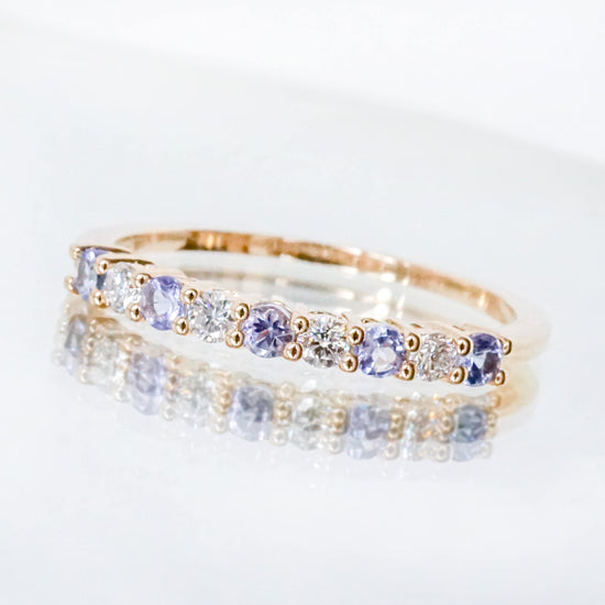 Milestone Ring with Tanzanite and Diamonds