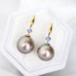Elegant Pearl Hook Earrings in 18K Yellow Gold - 1226PE
