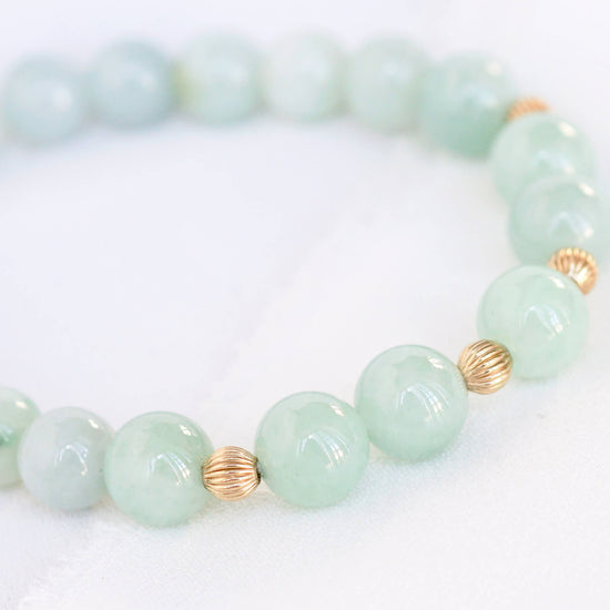 Apple Green Jade Bracelet 739B