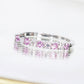 Milestone Ring with Pink Sapphire and Diamonds