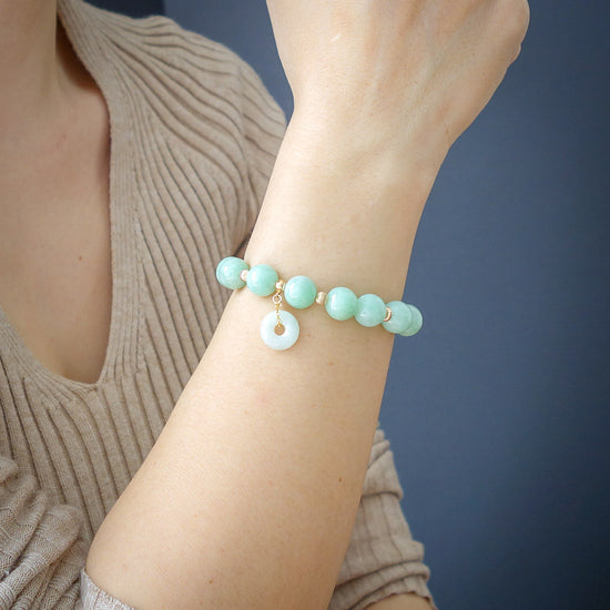 Apple Green Jade Bracelet B2147