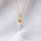 Blue Lace Agate with Pearl Cluster Necklace - Gold Filled