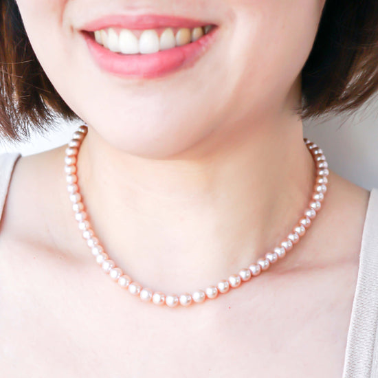 Blush Pearl Choker Necklace