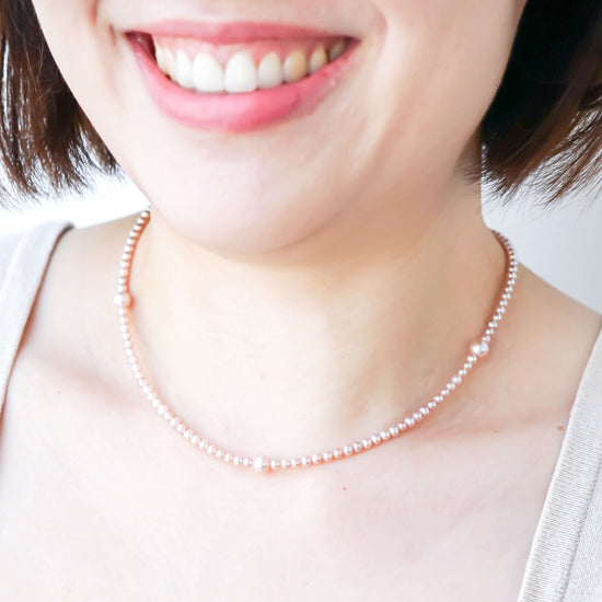 Petite Pearl Choker Interval Necklace