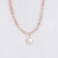 Petite Pearl Choker Necklace with Detachable Pearl Option