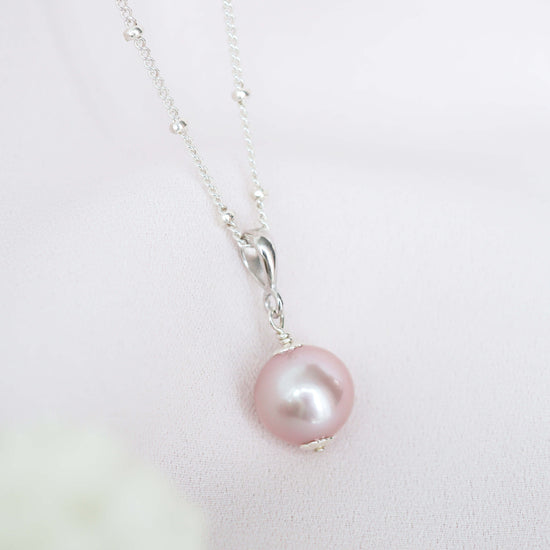 Deluxe Blush Pearl Necklace - DPN13