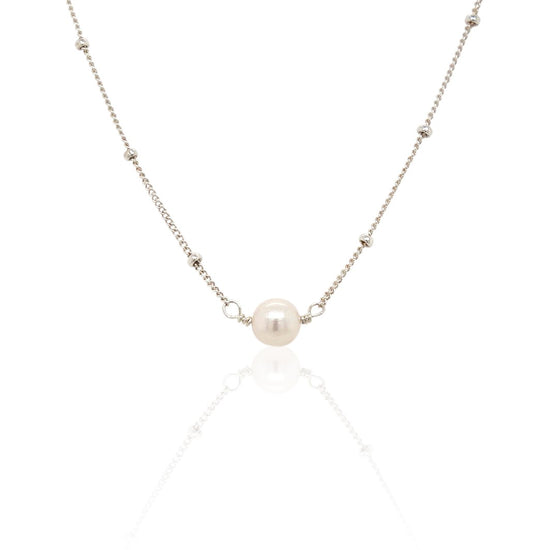 Luxurious Floating Akoya Pearl Necklace