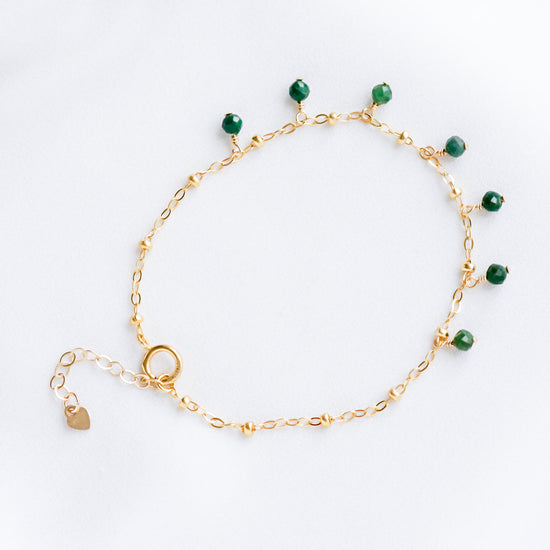 Dangling African Jade Bracelet