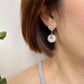 Peranakan Ear Studs with Jade and Tourmaline Vine
