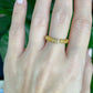 Tiny Golden Jade Bead Ring