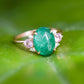 Emerald Cabochon Trinity Ring - 1244ERR