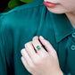 Emerald Cabochon Trinity Ring - 1244ERR