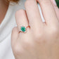 Bejeweled Emerald Ring - 14K Rose Gold 1269ERR