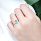 Emerald Halo Semi-eternity Ring - 1275ERW