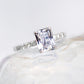 Lavender Sapphire Semi-Eternity Ring - 14K White Gold 1292SRW