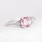 Royal Pink Sapphire Ring - 14K White Gold 1304SRW