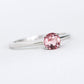 Antique Rose Pink Tourmaline Solitaire Ring - 1438TRW