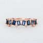 Blue Sapphire Gala Ring in 14K Rose Gold